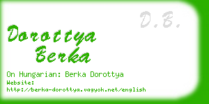 dorottya berka business card